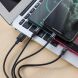 Кабель Hoco X14 3 в 1 USB to Lightning+MicroUSB+Type-C (1m) - Black (896010B). Фото 6 з 7