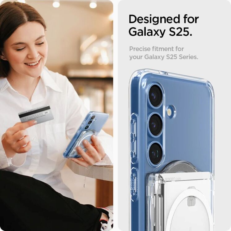 Кардхолдер Spigen Ultra Hybrid (Mag Fit+) AFA09207 - Crystal Clear: фото 17 з 21
