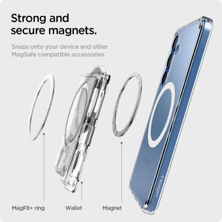 Кардхолдер Spigen Ultra Hybrid (Mag Fit+) AFA09207 - Crystal Clear: фото 19 з 21