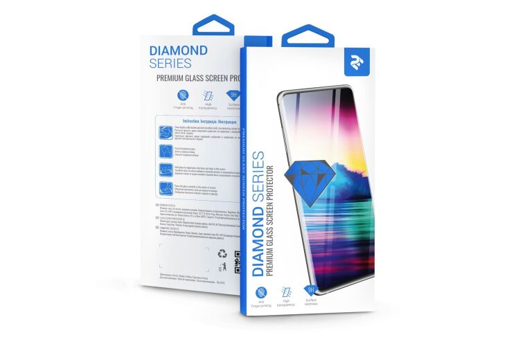 Комплект захисних стекол (2 в 1) 2E Basic Full Glue для Xiaomi Redmi 8 / Redmi 8A - Black: фото 6 з 6