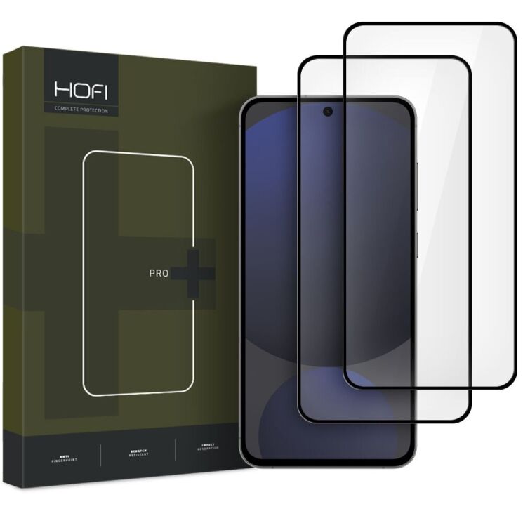Комплект захисних стекол (2шт) HOFI Glass Pro+ (FP) для Samsung Galaxy S24 FE (S721) - Black: фото 1 з 4