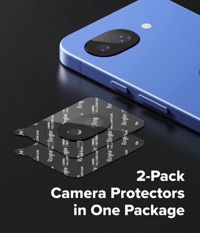 Комплект защитных стекол (2шт) Ringke Full Cover Glass для Google Pixel 10a (8800328818453) - Black: фото 9 из 12