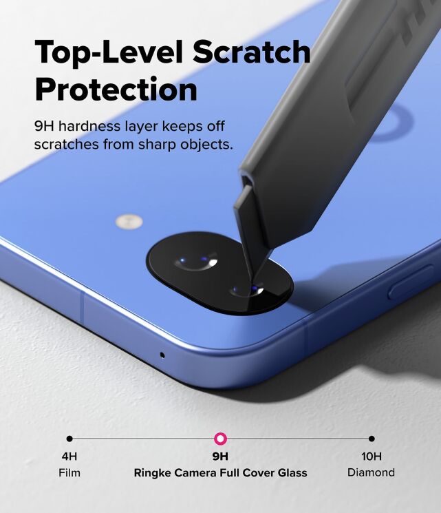 Комплект защитных стекол (2шт) Ringke Full Cover Glass для Google Pixel 10a (8800328818453) - Black: фото 4 из 12