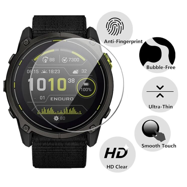 Комплект захисних стекол (3шт) Deexe HD Clear Glass для Garmin Enduro 3: фото 2 з 3
