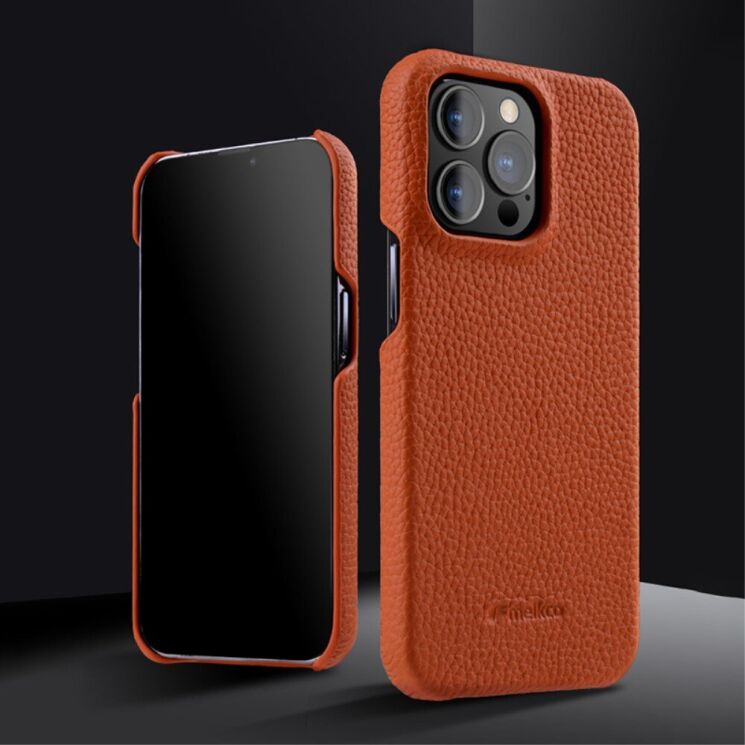 Кожаный чехол MELKCO Leather Case для Apple iPhone 15 Pro Max - Black: фото 2 из 5