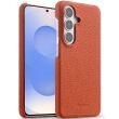 Кожаный чехол MELKCO Leather Case для Samsung Galaxy S26 (S942) - Orange (404276O)