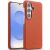 Кожаный чехол MELKCO Leather Case для Samsung Galaxy S26 (S942) - Orange: фото 1 из 5