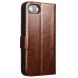 Кожаный чехол QIALINO Classic Case для Apple iPhone 16e - Brown (378237Z). Фото 5 из 6