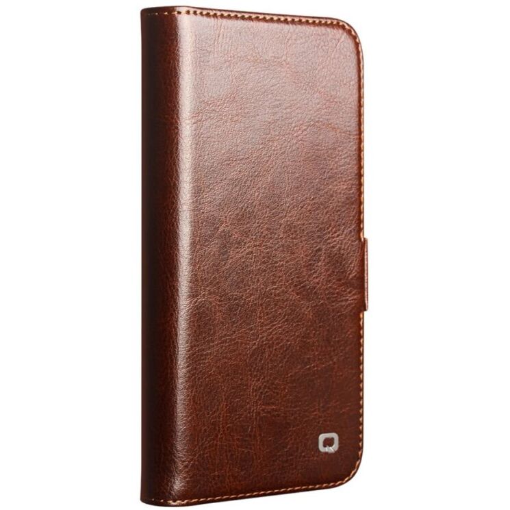 Кожаный чехол QIALINO Classic Case для Apple iPhone 16e - Brown: фото 6 из 6