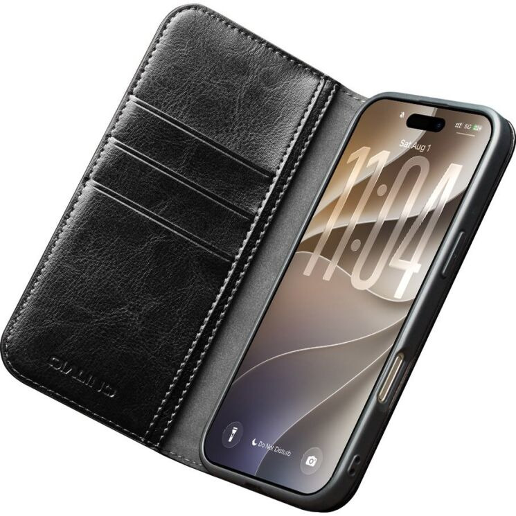 Шкіряний чохол QIALINO Classic Case для iPhone 18 Pro Max - Black (423859B) Шкіряний чохол QIALINO Classic Case для iPhone 18 Pro Max - Black: фото 2 з 13
