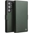 Кожаный чехол QIALINO Leather Stand для Samsung Galaxy S24 Ultra (S928) - Green (346930G)