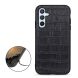 Кожаный чехол UniCase Croco Skin для Samsung Galaxy A54 (A546) - Black (319910B). Фото 2 из 5