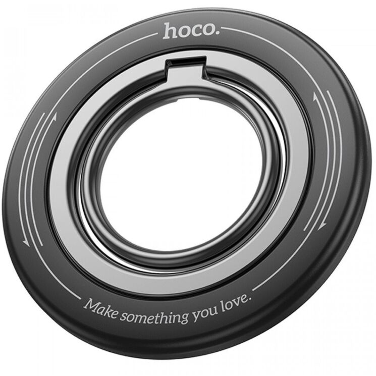 Магнітне кільце-тримач Hoco GH3 Enjoy - Black: фото 2 з 9