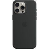Оригинальный чехол Silicone Case with MagSafe для Apple iPhone 15 Pro Max (MT1M3) - Black: фото 1 из 4