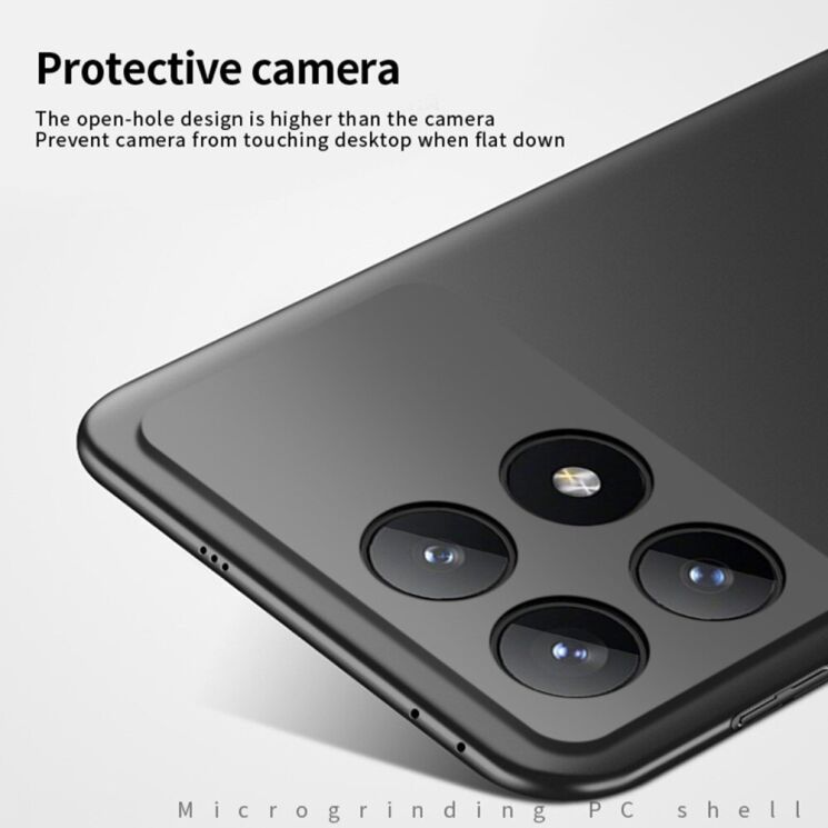 Пластиковый чехол MOFI Slim Shield для Xiaomi Poco F6 Pro - Red: фото 4 из 9