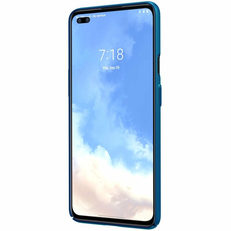 Пластиковый чехол NILLKIN Frosted Shield для OnePlus Nord - Blue: фото 3 из 16