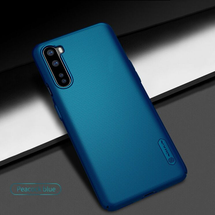 Пластиковый чехол NILLKIN Frosted Shield для OnePlus Nord - Blue: фото 4 из 16