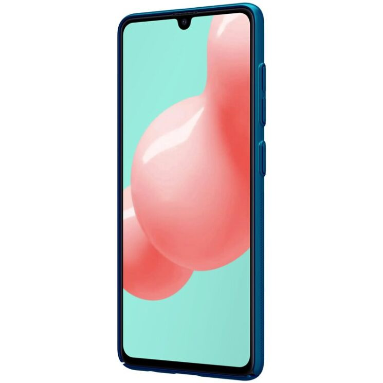 Пластиковый чехол NILLKIN Frosted Shield для Samsung Galaxy A41 (A415) - Blue: фото 5 из 20