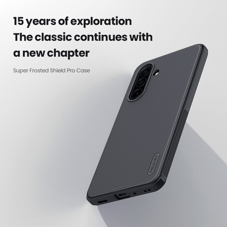 Пластиковий чохол NILLKIN Frosted Shield Pro для Samsung Galaxy A17 (A175) - Black: фото 5 з 15