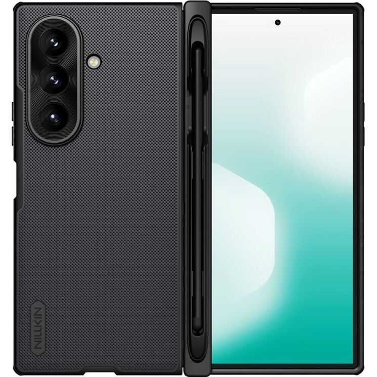 Пластиковий чохол NILLKIN Frosted Shield Magnetic (S Pen) для Samsung Galaxy Fold 8 Ultra - Black (424011B) Пластиковий чохол NILLKIN Frosted Shield Magnetic (S Pen) для Samsung Galaxy Fold 8 Ultra - Black: фото 1 з 21