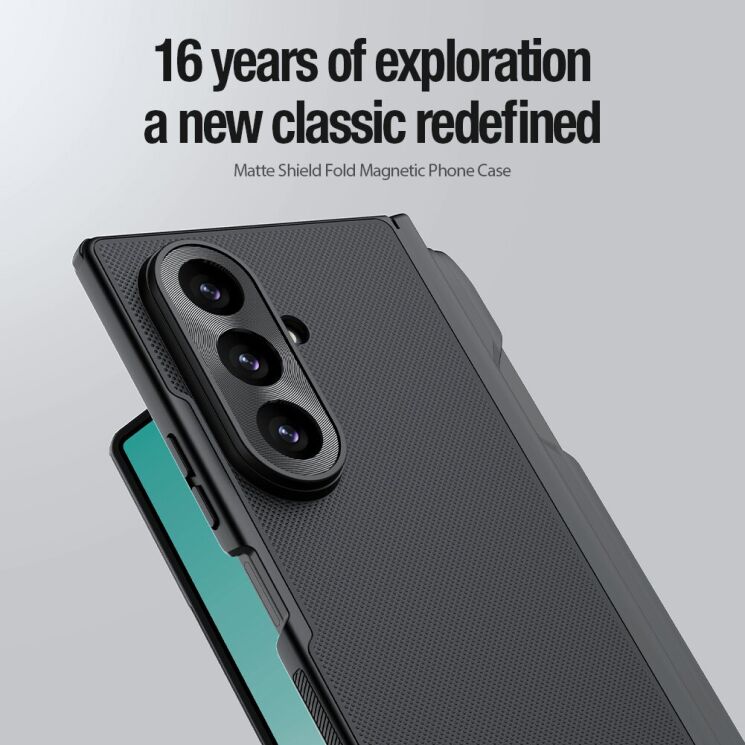 Пластиковий чохол NILLKIN Frosted Shield Magnetic (S Pen) для Samsung Galaxy Fold 8 Ultra - Black (424011B) Пластиковий чохол NILLKIN Frosted Shield Magnetic (S Pen) для Samsung Galaxy Fold 8 Ultra - Black: фото 6 з 21