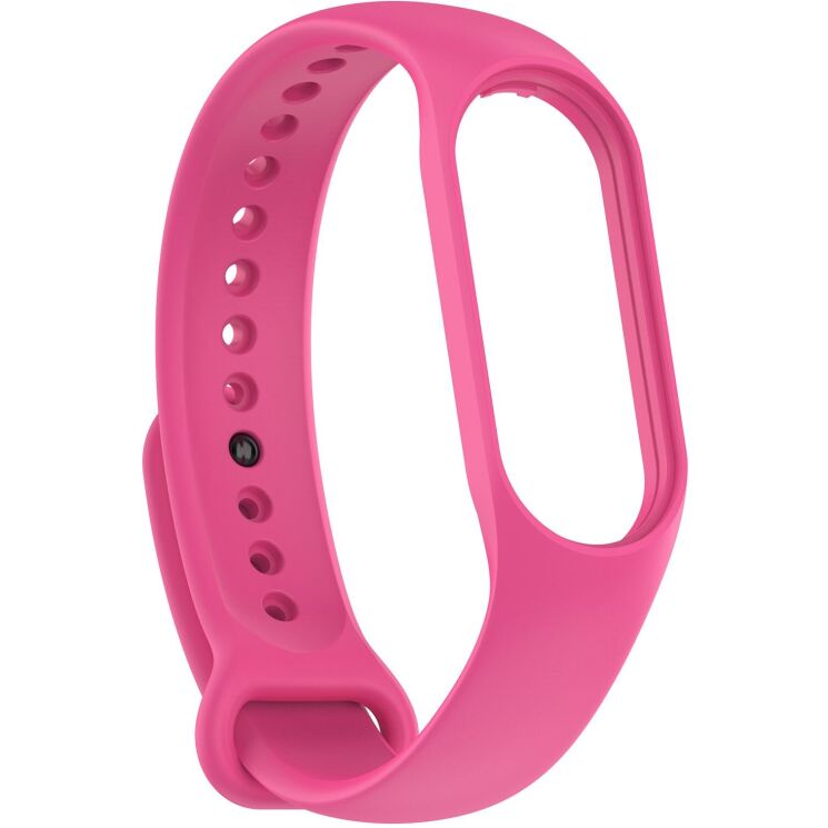 Ремешок ArmorStandart Silicone Strap для Xiaomi Mi Band 5 / Mi Band 6 / Mi Band 7 - Barbie Pink: фото 1 из 5