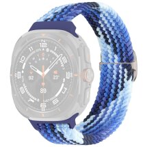 Ремешок Deexe Braided Strap для Samsung Galaxy Watch Ultra (47mm) - Colorful Blue: фото 1 из 7
