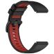 Ремешок Deexe Dual Color для часов с шириной крепления 22мм - Black / Red (271418BR). Фото 3 из 4