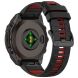 Ремешок Deexe Dual Color для часов с шириной крепления 22мм - Black / Red (271418BR). Фото 1 из 4