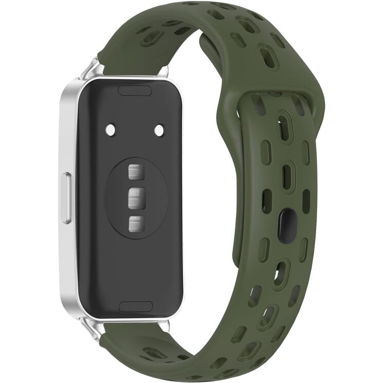 Ремешок Deexe Eclipse для Huawei Band 11 Pro / Band 11 - Army Green (410607AG) Ремешок Deexe Eclipse для Huawei Band 11 Pro / Band 11 - Army Green: фото 1 из 9