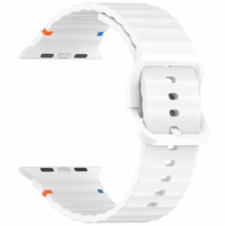 Ремешок Deexe Galaxy Strap для Apple Watch 42 (Series 10) / 41 / 40 / SE 40 / 38 - White: фото 3 из 7