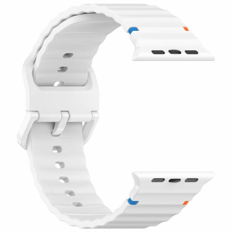 Ремешок Deexe Galaxy Strap для Apple Watch 42 (Series 10) / 41 / 40 / SE 40 / 38 - White: фото 4 из 7