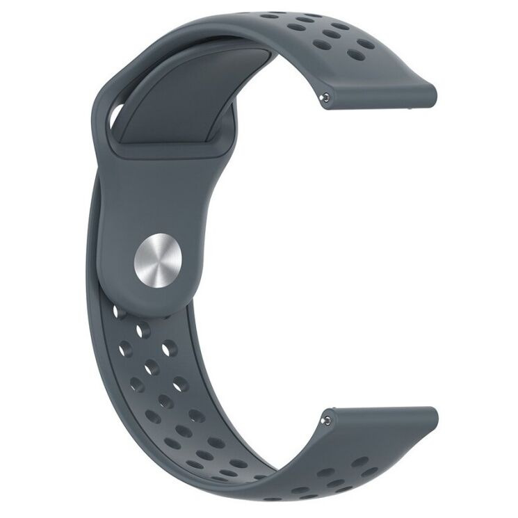 Ремешок Deexe Holes Strap для Samsung Galaxy Gear S3 - Grey: фото 3 из 4
