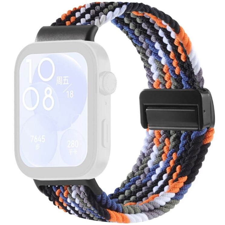 Ремешок Deexe Knitted Strap для Huawei Watch Fit 3 / Fit 4 / Fit 4 Pro - Cowboy: фото 1 из 7