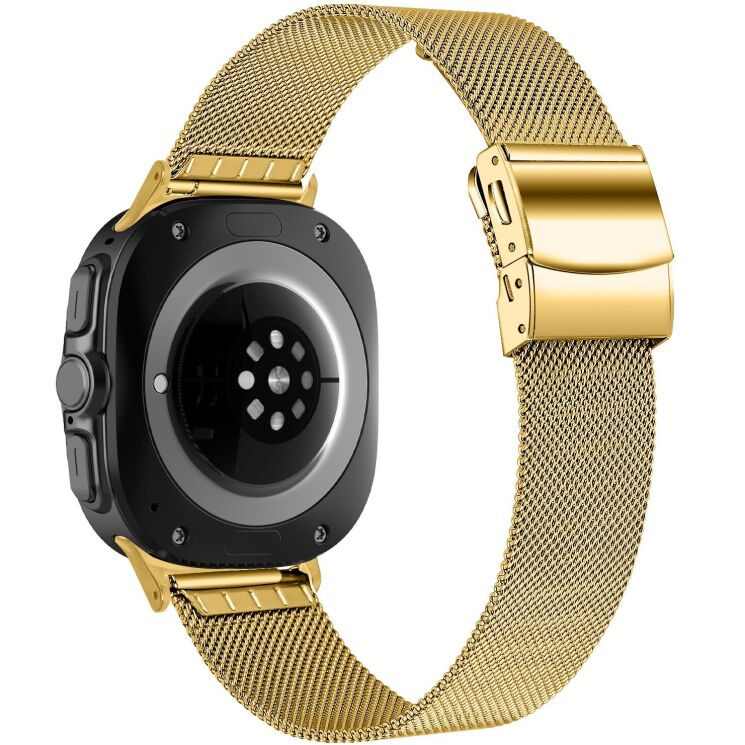 Ремешок Deexe Milanese Bracelet для Samsung Galaxy Watch 8 (40/44mm) / 8 Classic (43/47mm) / Ultra 2 - Gold: фото 1 из 5