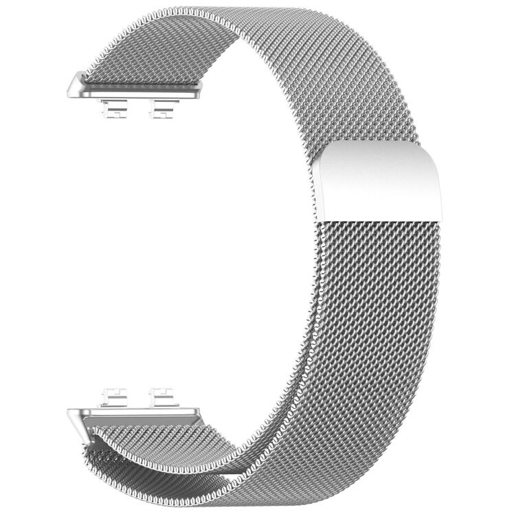 Ремешок Deexe Milanese Stainless Steel для Huawei Band 11 Pro / Band 11 - Silver (410601S) Ремешок Deexe Milanese Stainless Steel для Huawei Band 11 Pro / Band 11 - Silver: фото 1 из 5