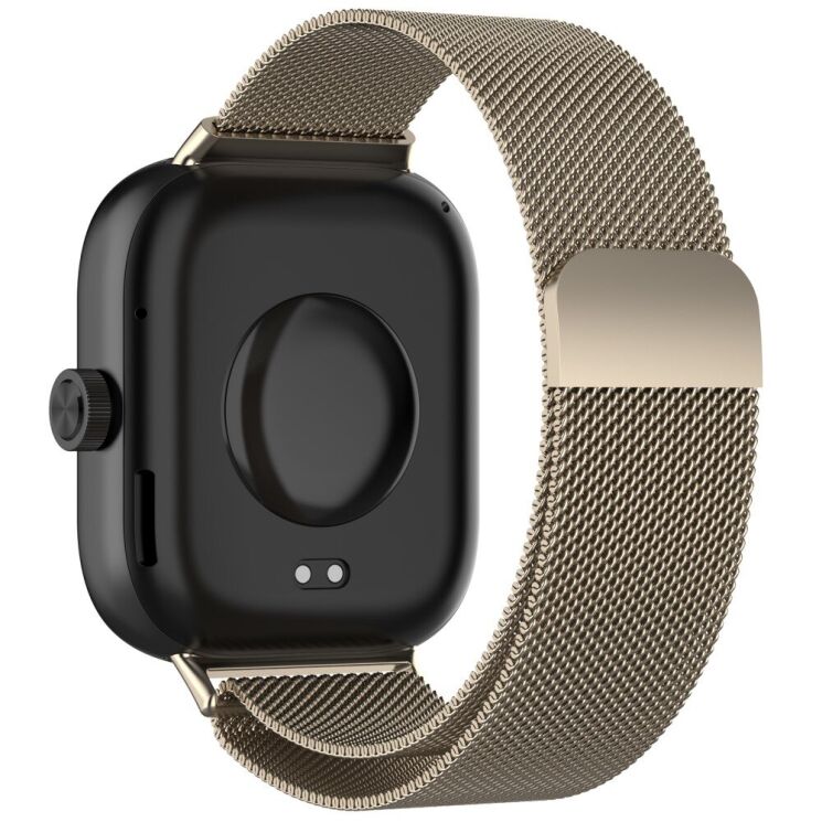 Ремешок Deexe Milanese Stainless Steel для Xiaomi Redmi Watch 4 / Mi Smart Band 8 Pro / Band 9 Pro - Starlight: фото 1 из 10