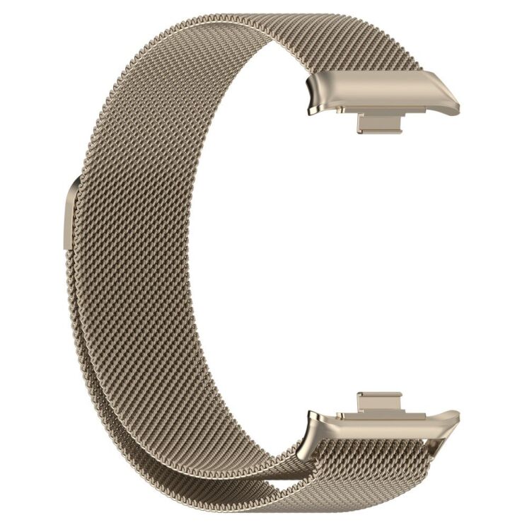 Ремешок Deexe Milanese Stainless Steel для Xiaomi Redmi Watch 4 / Mi Smart Band 8 Pro / Band 9 Pro - Starlight: фото 2 из 10