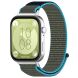 Ремінець Deexe Nylon Loop для Huawei Watch Fit 3 - Grey / Blue (357104LH). Фото 3 з 7
