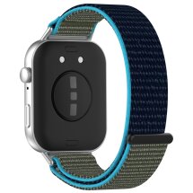Ремінець Deexe Nylon Loop для Huawei Watch Fit 3 - Grey / Blue: фото 1 з 7