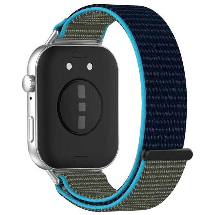 Ремінець Deexe Nylon Loop для Huawei Watch Fit 3 - Grey / Blue: фото 1 з 7