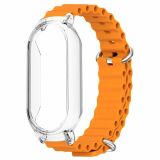 Ремешок Deexe Ocean Silicone для Xiaomi Mi Smart Band 8 - Orange: фото 1 из 7