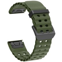 Ремінець Deexe Ocean Strap для годинників Garmin з кріпленням Quick Fit 26mm - Army Green: фото 1 з 6