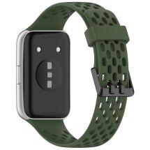 Ремешок Deexe Ocean Strap для Huawei Band 11 Pro / Band 11 - Dark Green: фото 1 из 9
