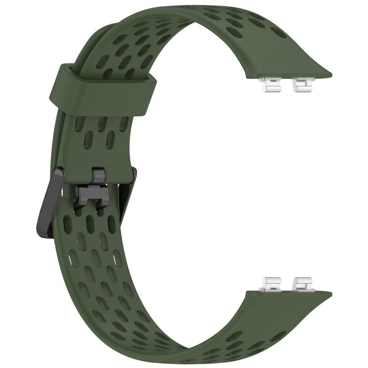 Ремешок Deexe Ocean Strap для Huawei Band 11 Pro / Band 11 - Dark Green (410604DG) Ремешок Deexe Ocean Strap для Huawei Band 11 Pro / Band 11 - Dark Green: фото 3 из 9