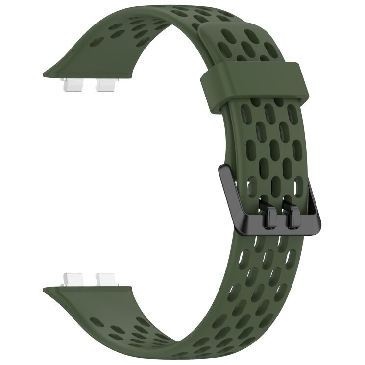 Ремешок Deexe Ocean Strap для Huawei Band 11 Pro / Band 11 - Dark Green (410604DG) Ремешок Deexe Ocean Strap для Huawei Band 11 Pro / Band 11 - Dark Green: фото 2 из 9