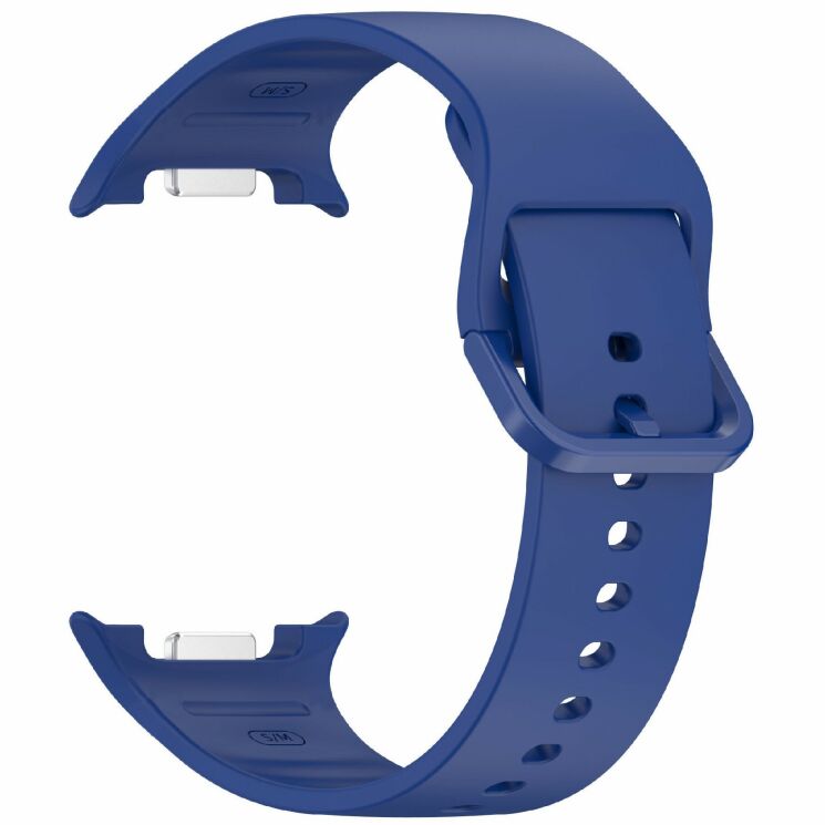 Ремінець Deexe Silicone Band для Samsung Galaxy Watch 8 (40/44mm) / 8 Classic - Blue: фото 3 з 7