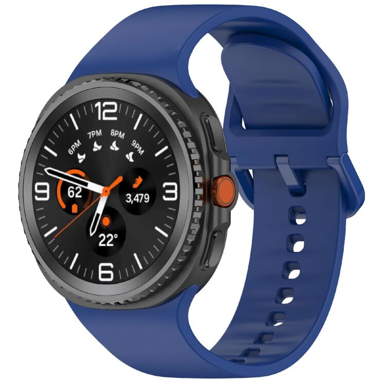 Ремінець Deexe Silicone Band для Samsung Galaxy Watch 8 (40/44mm) / 8 Classic - Blue: фото 2 з 7