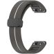 Ремешок Deexe Soft Line для часов Garmin c креплением Quick Fit 22mm - Grey / White (271413HW). Фото 2 из 8