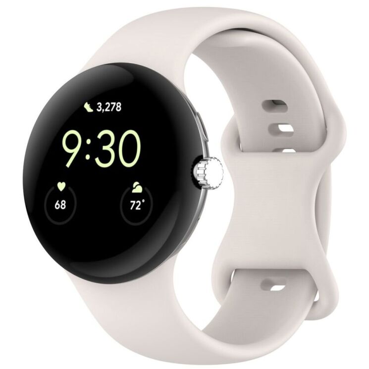 Ремешок Deexe Soft Touch для Google Pixel Watch 3 (45mm) - Starlight: фото 4 из 5